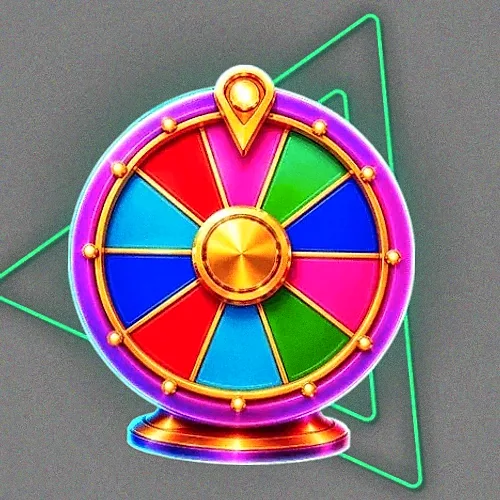 Colourful prize wheel
