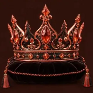 Gold crown on cushion — KatsuBet
