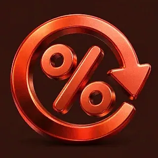Gold percent symbol — KatsuBet
